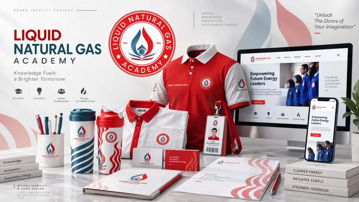 Liquid Natural Gas Academy (LNG Academy) Visual Identity & Logo Design